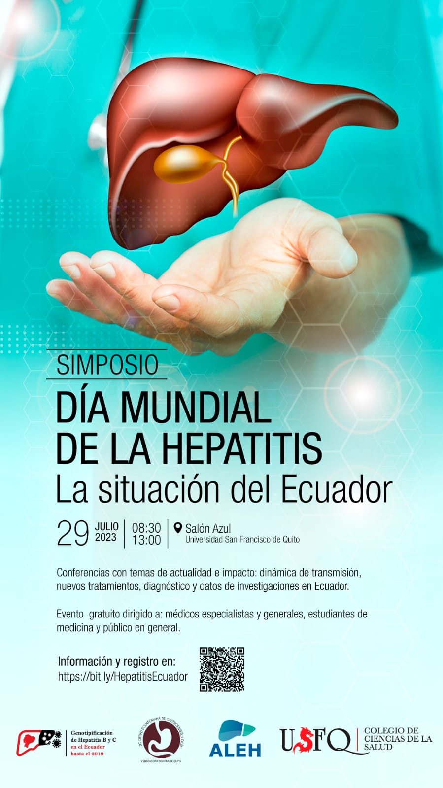 simpsio dia de la hepatitis, ecuador, aleh, eveento, higado, salud, medicina, congreso médico